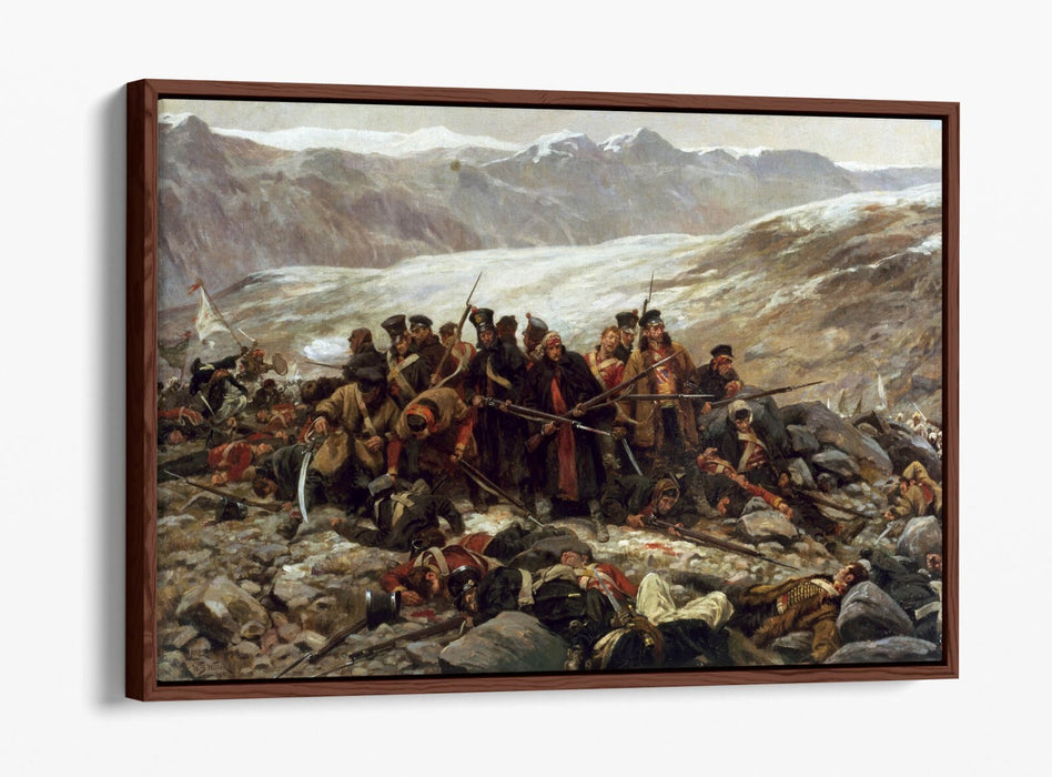 WILLIAM BARNES WOLLEN, THE LAST STAND -FLOAT EFFECT CANVAS WALL ART PIC PRINT