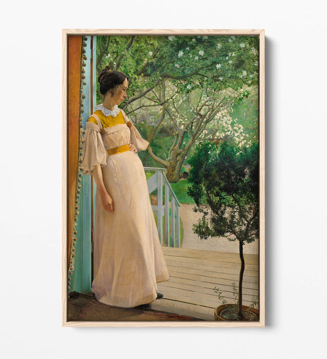 Float Effect Canvas Art - L.A Ring Artist's Wife | Premium Varnish Finish, Ready To Hang