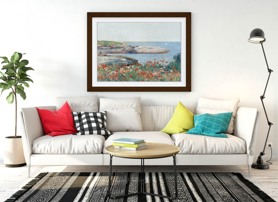Framed Wall Art Poppies Isle Of Shoals Print – Handmade Matte Paper Poster