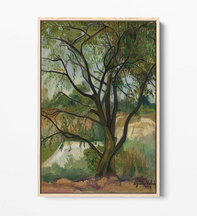 Canvas Wall Art - Suzanne Valadon The Tree | Float Effect Handmade Print