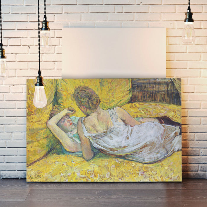 CANVAS WALL ART PRINT PAINTING FRAMED Henri Lautrec Abandonment Love French Lady