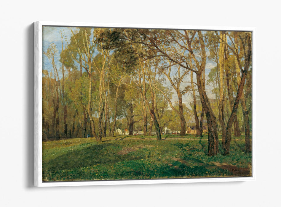 TINA BLAU, KRIEAU IM PRATER -FLOAT EFFECT CANVAS WALL ART PIC PRINT