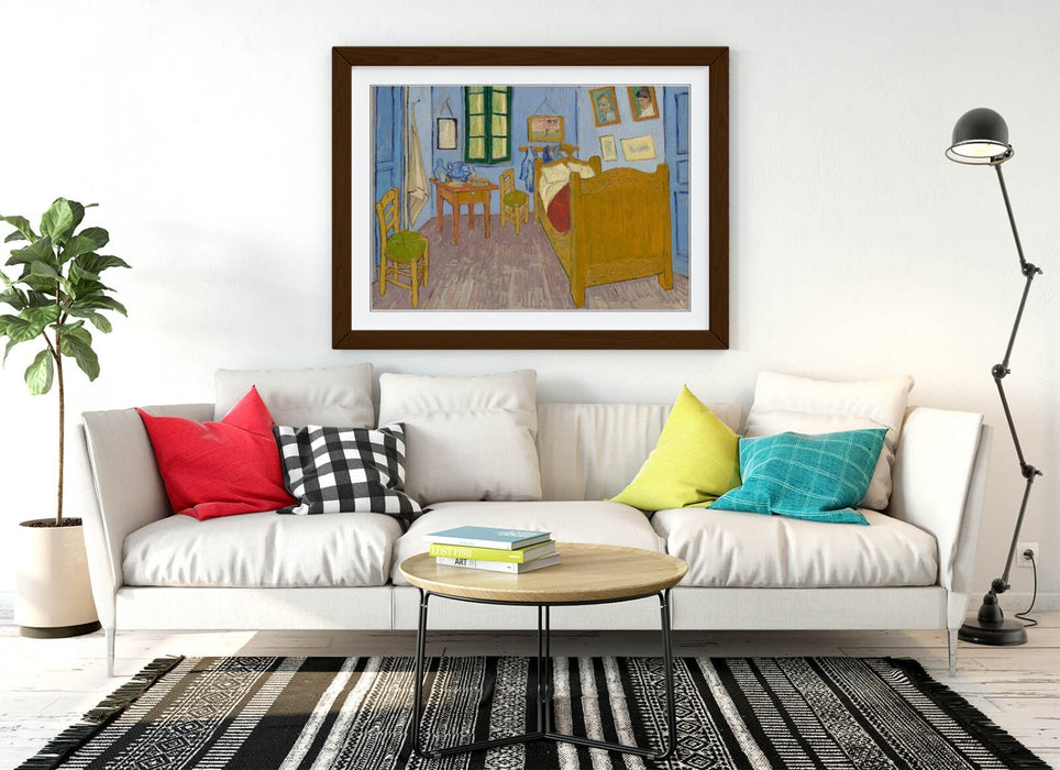 Van Gogh Wall Art – Handmade Framed Art Print of Bedroom in Arles Painting