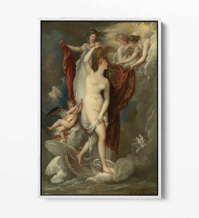 BENJAMIN WEST, VENUS AT HER BIRTH -FLOAT EFFECT CANVAS ART PRINT