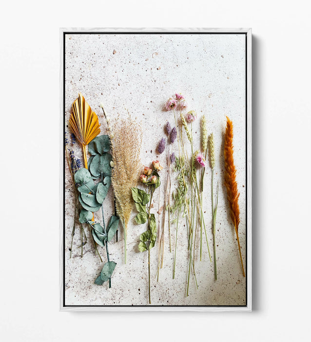 Canvas Wall Art - Colourful Cooking Herbs Kitchen Wall Decor | Float Effect Print