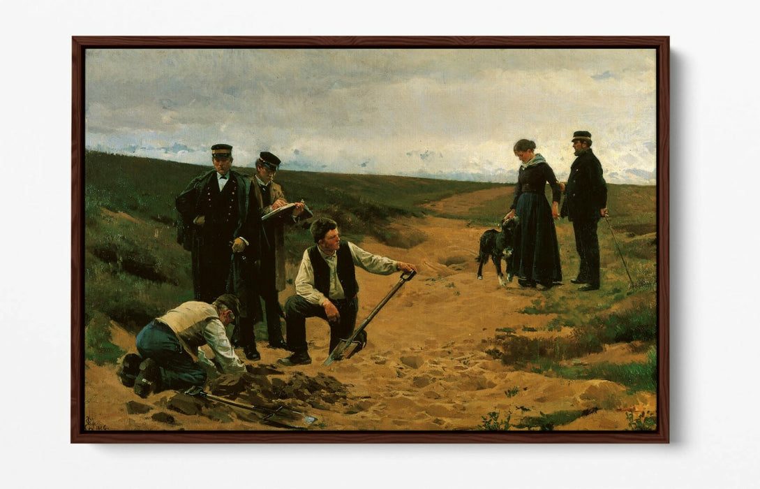 ERIK HENNINGSEN, THE MURDER OF A CHILD -FLOAT EFFECT CANVAS WALL ART PIC PRINT
