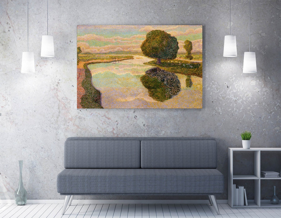 Canvas Wall Art - Jan Toorop Landscape With Canal | Handmade Premium Print