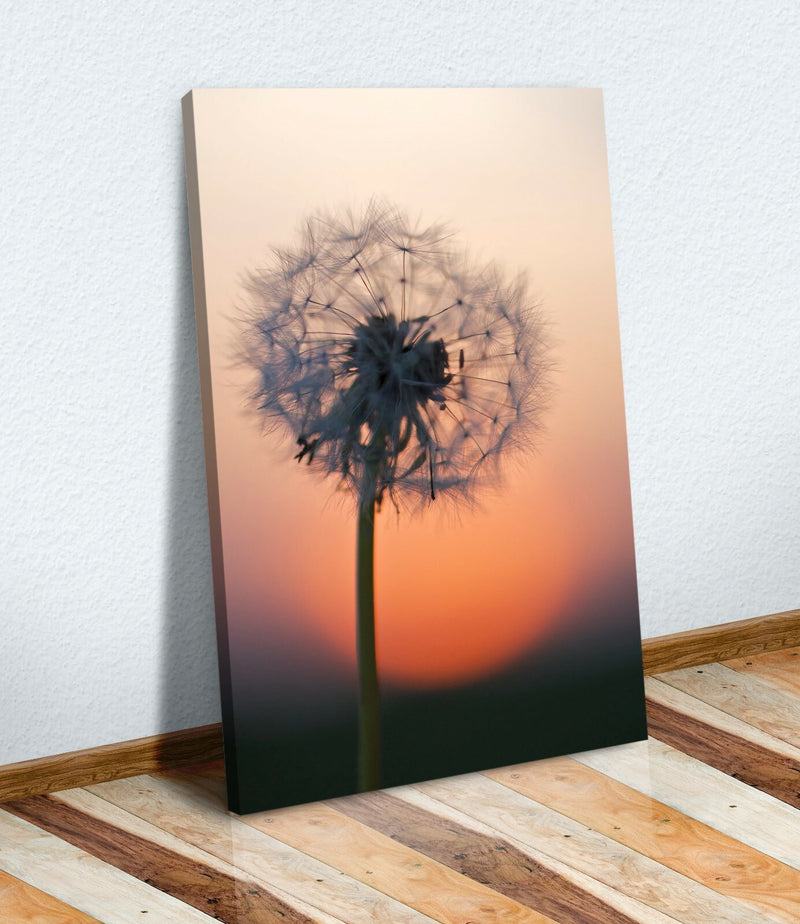 Canvas Wall Art - Dandelion Portrait With 30mm Deep Frame | Handmade UK