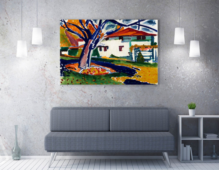 Canvas Wall Art – Blue Tree Canvas Print Handmade Artwork | Premium Quality