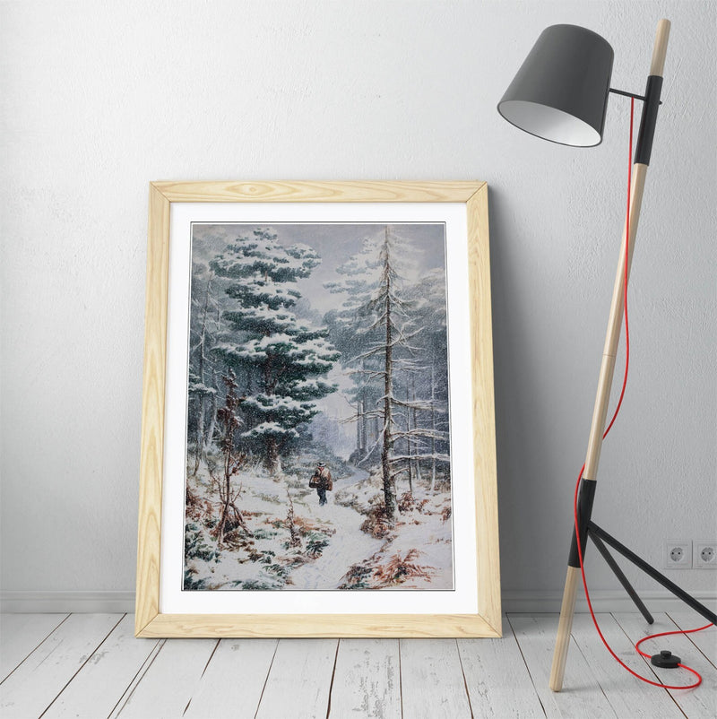 Framed Wall Art - Elijah Walton Rednal Wood In Winter | Handmade UK Print