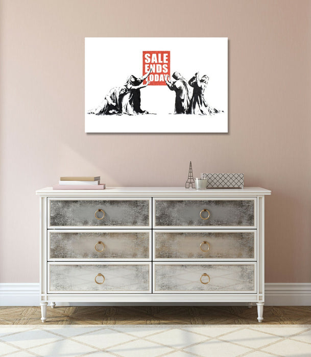 BANKSY CANVAS STREET WALL ART PRINT ARTWORK - SALE ENDS TODAY