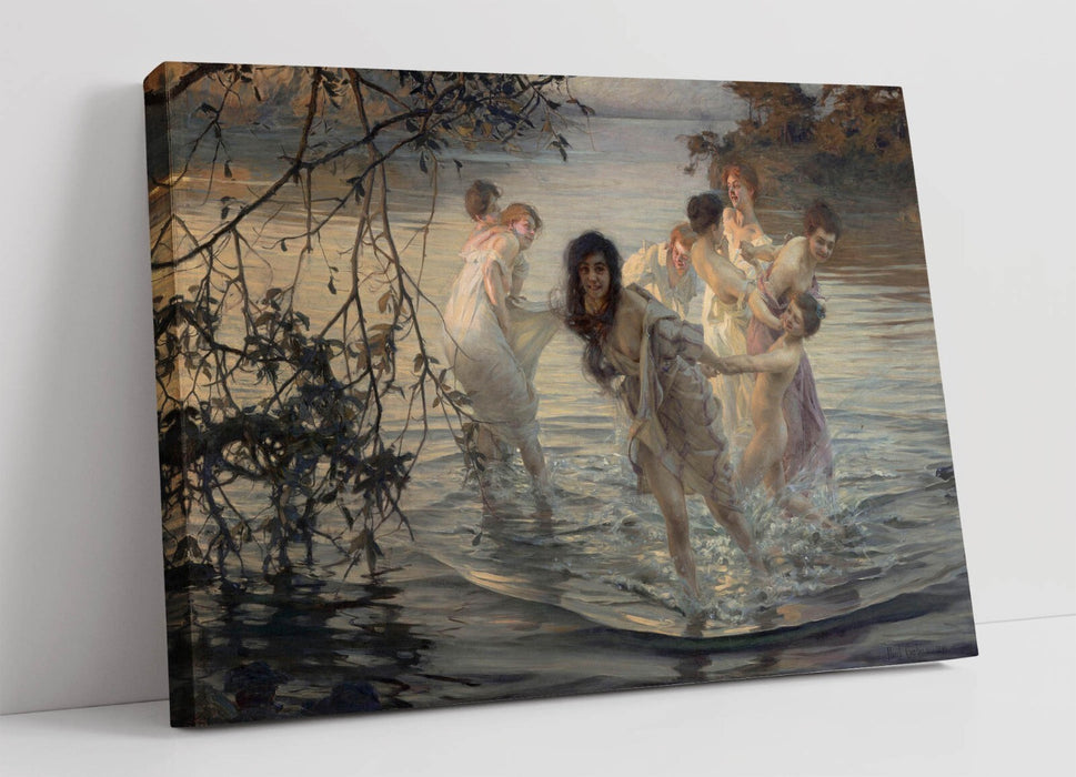 Canvas Wall Artwork – Paul Emile Chabas Dancing Nymphs Premium Canvas Print