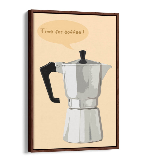 Moka Pot Canvas Art – Handmade Float Effect Canvas With Custom MDF Frame