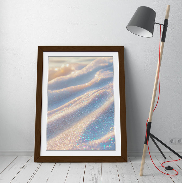 Framed Wall Art – Iridescent Sparkly Sand Poster Print | Handmade UK Frames