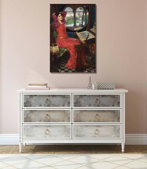 CANVAS WALL ART ARTWORK FRAMED PRINT John William Waterhouse I am half sick of