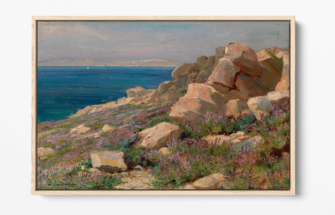 Float Effect Canvas Art - Coast Landscape Canvas Wall Art With 30mm Deep Frame