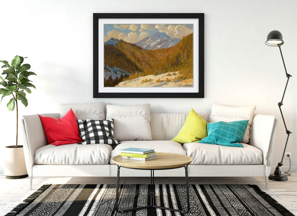 Framed Wall Art - Ferdinand Katona Early Spring Painting in Tatras | Handmade UK
