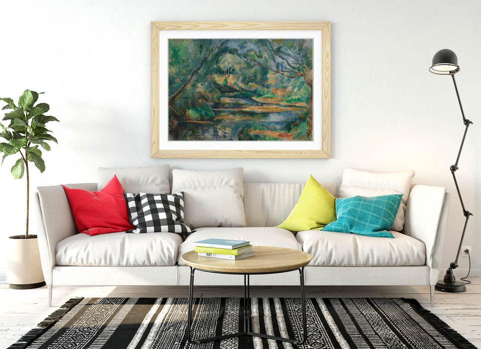 Framed Wall Art - Paul Cezanne The Brook Painting | Handmade UK Art Poster