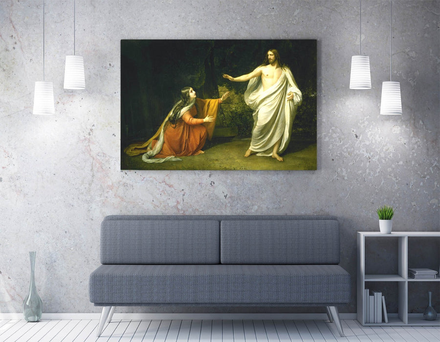 Canvas Wall Artwork - Alexander Ivanov Painting | Christ and Mary Magdalene Art Print