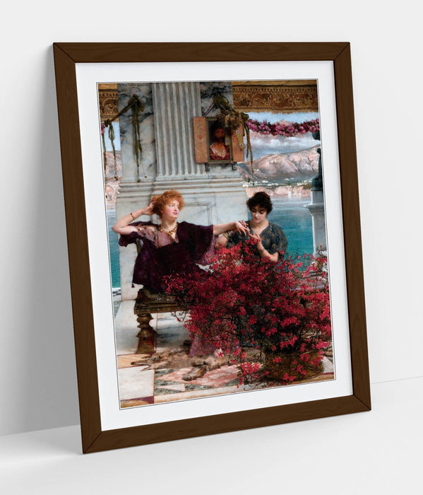 Framed Art Poster - Lawrence Alma Tadema Love's Jewelled Fetter Print UK Made Frame