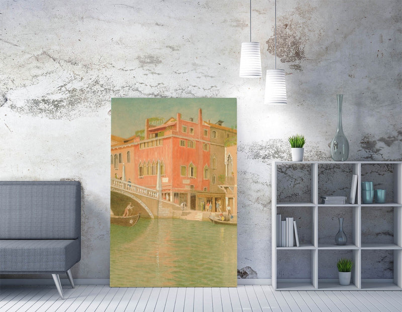 Canvas Wall Artwork – Joseph Southall Ponte Cannareggio Art Print on Archival Grade Canvas
