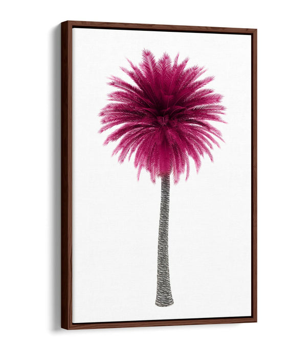 PINK PALM TREE -FLOAT EFFECT CANVAS WALL ART PIC PRINT-