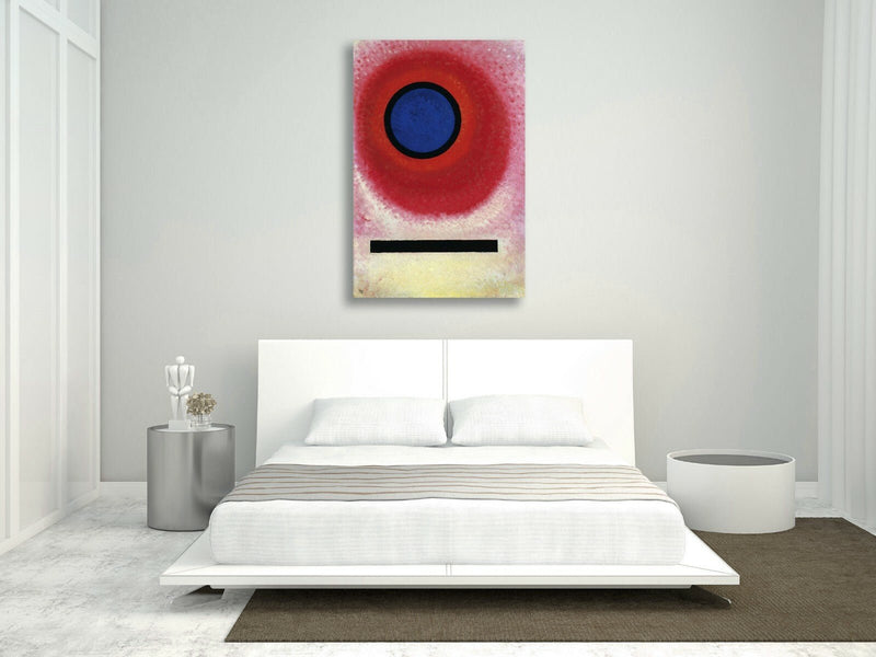 Canvas Wall Art Print - Wassily Kandinsky Blue Circle II Abstract Painting on Archival Grade Canvas