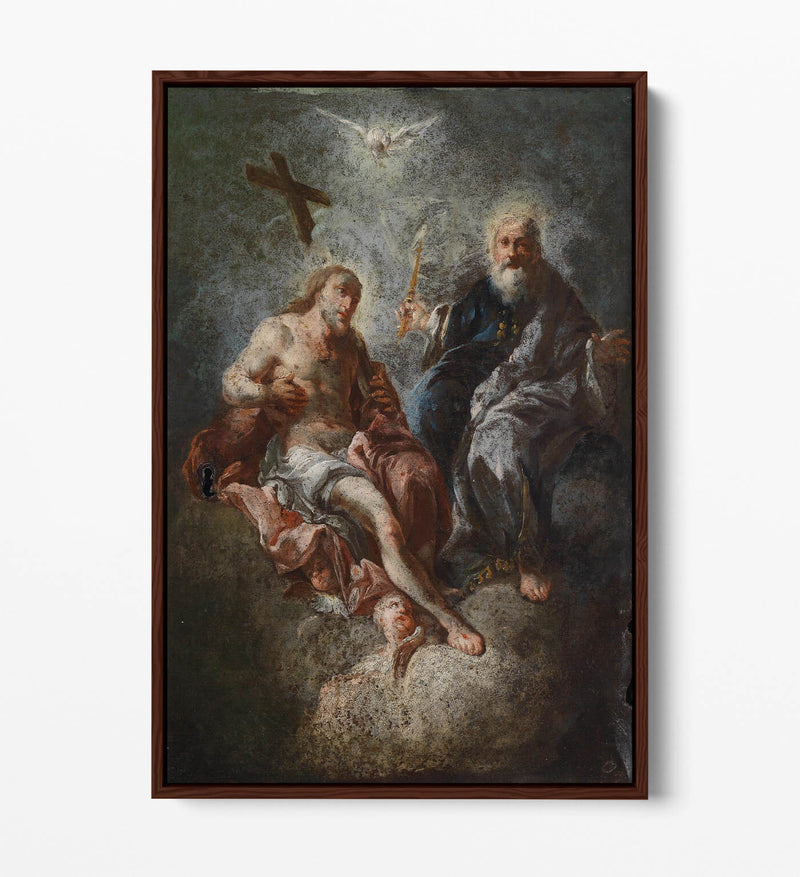 Canvas Wall Art - Franz Maulbertsch Mercy Seat | Float Effect Canvas Print