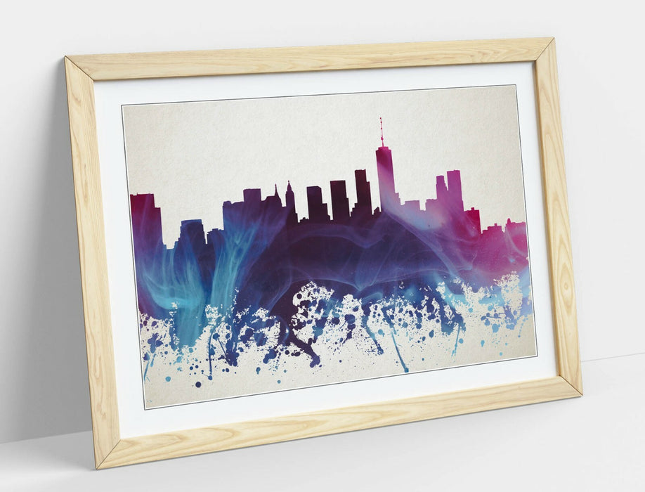 New York City Skyline Art – Framed Wall Art with Urban Splash Artwork