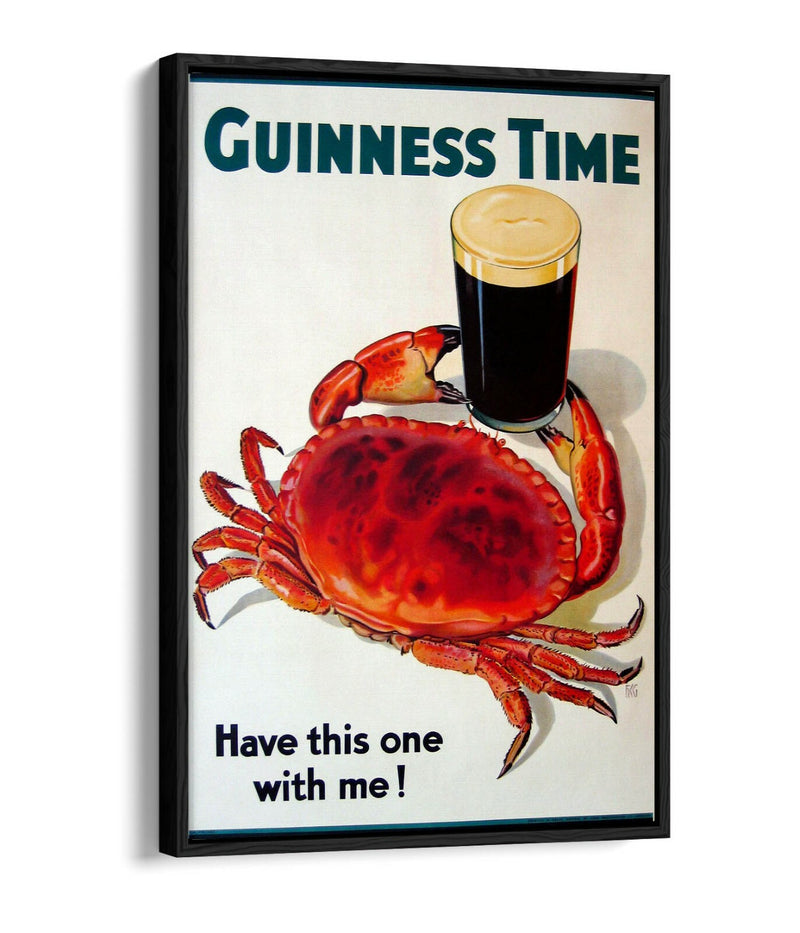 Vintage Guinness Poster – Retro Art Print On Handmade Canvas Wall Art