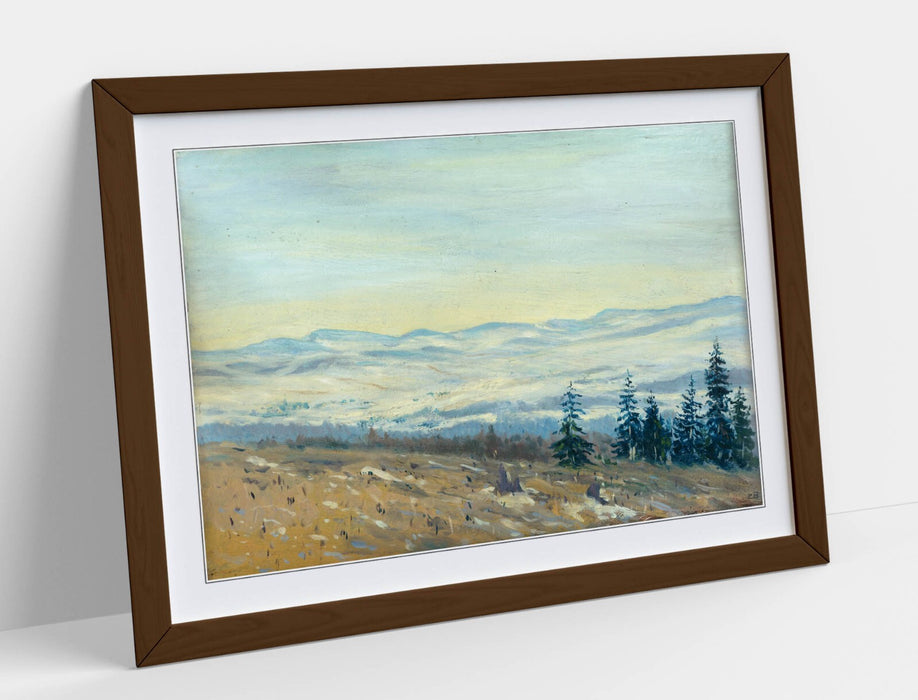 Framed Art Poster - Ferdinand Katona High Tatras Artwork | Handmade Wall Decor