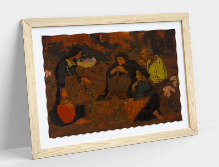Framed Wall Art - Paul Serusier Serpent Eaters Poster Print | Matte Paper, Ready to Hang
