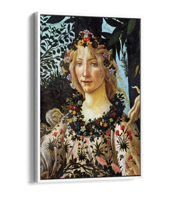 SANDRO BOTTICELLI, PRIMAVERA (FLORA) -FLOAT EFFECT CANVAS WALL ART PICTURE PRINT