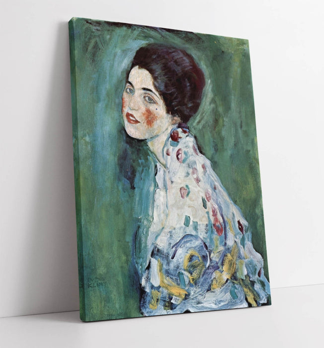 GUSTAV KLIMT, PORTRAIT OF A LADY -CANVAS WALL ARTWORK PICTURE PRINT