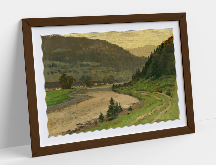 Framed Art Poster - Landscape Wall Decor by Ferdinand Katona | Handmade UK Print