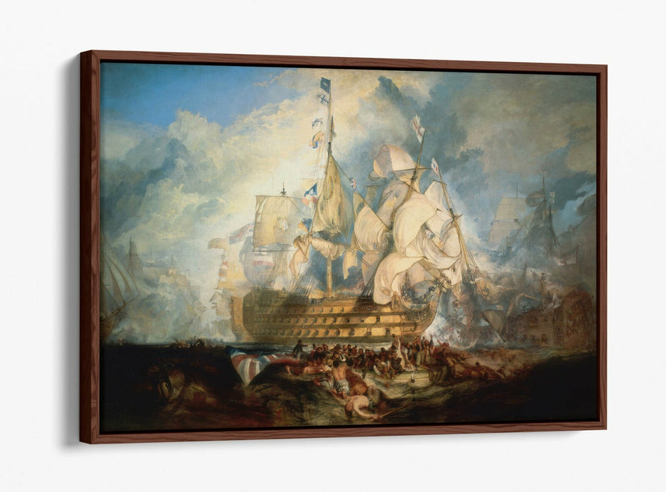 Canvas Wall Art – Battle of Trafalgar Print | Float Effect Canvas, Premium Frame