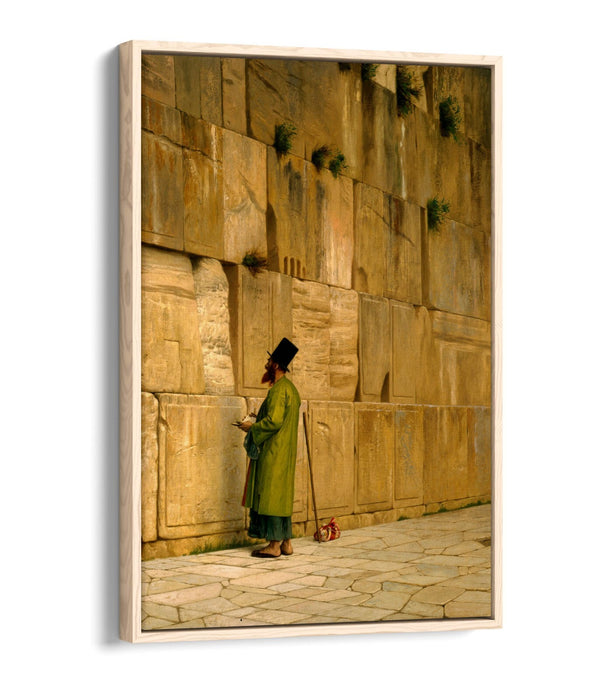 JEAN-LEON GEROME, THE WAILING WALL -FLOAT EFFECT CANVAS WALL ART PRINT