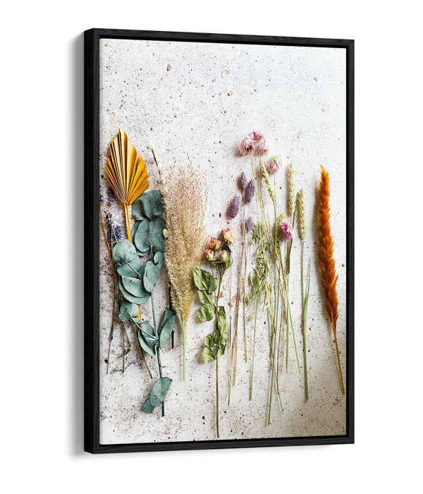 Canvas Wall Art - Colourful Cooking Herbs Kitchen Wall Decor | Float Effect Print