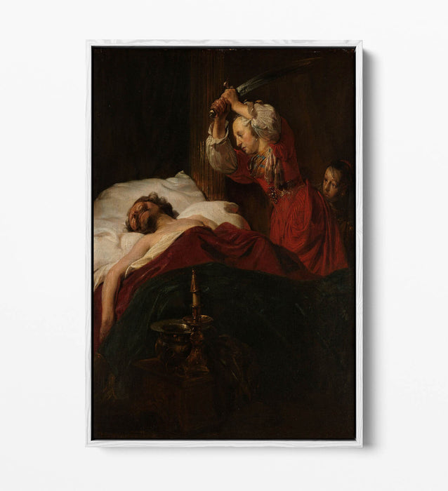 Float Effect Canvas Art - Judith And Holofernes Print By Jan De Bray | Premium Ready To Hang Wall Decor