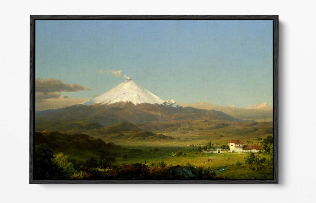 FREDERIC EDWIN CHURCH, COTOPAXI -FLOAT EFFECT CANVAS WALL ART PRINT