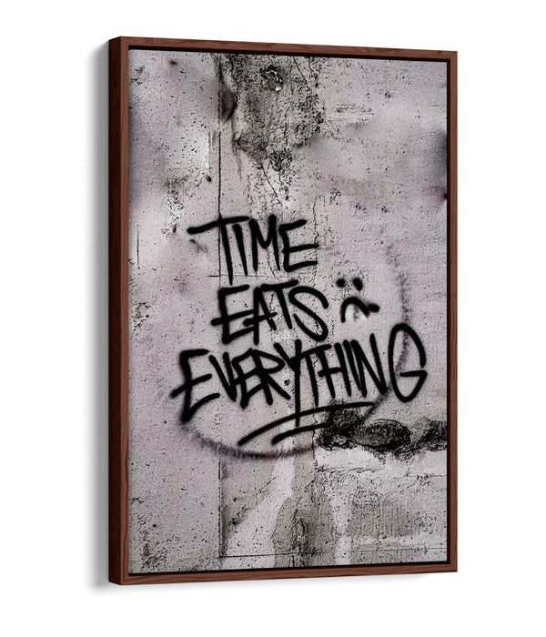 Canvas Wall Art – Graffiti Quote Print With Float Effect Canvas & Premium Frame
