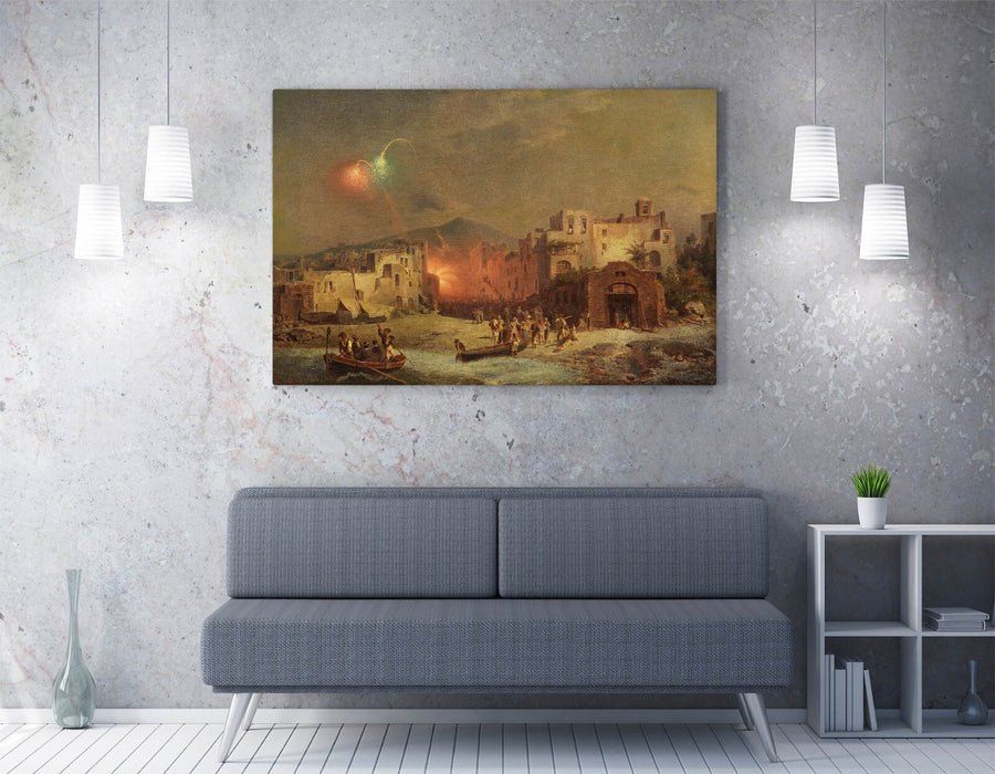 Canvas Wall Art - Franz Richard Unterberger Santa Lucia Fest Print | Handmade, Ready to Hang