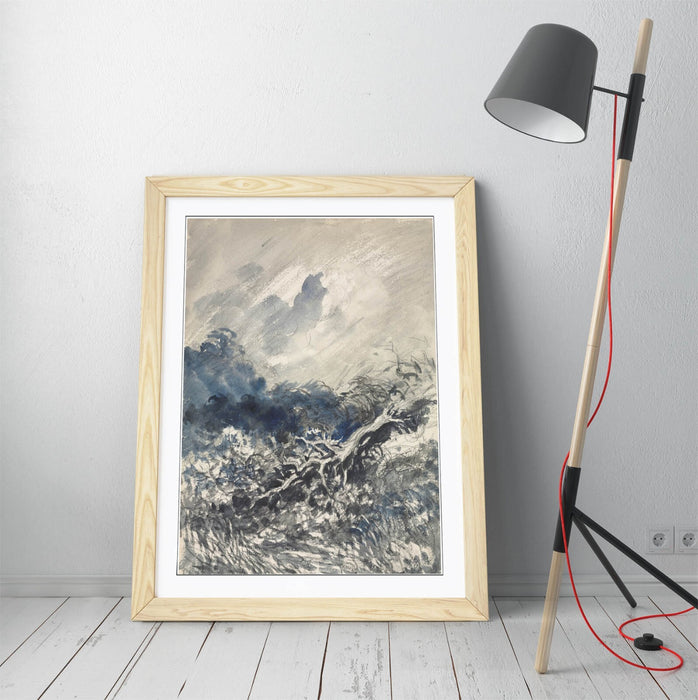 Framed Art Poster - Charles Daubigny Oak Tree Painting | Handmade UK Frame