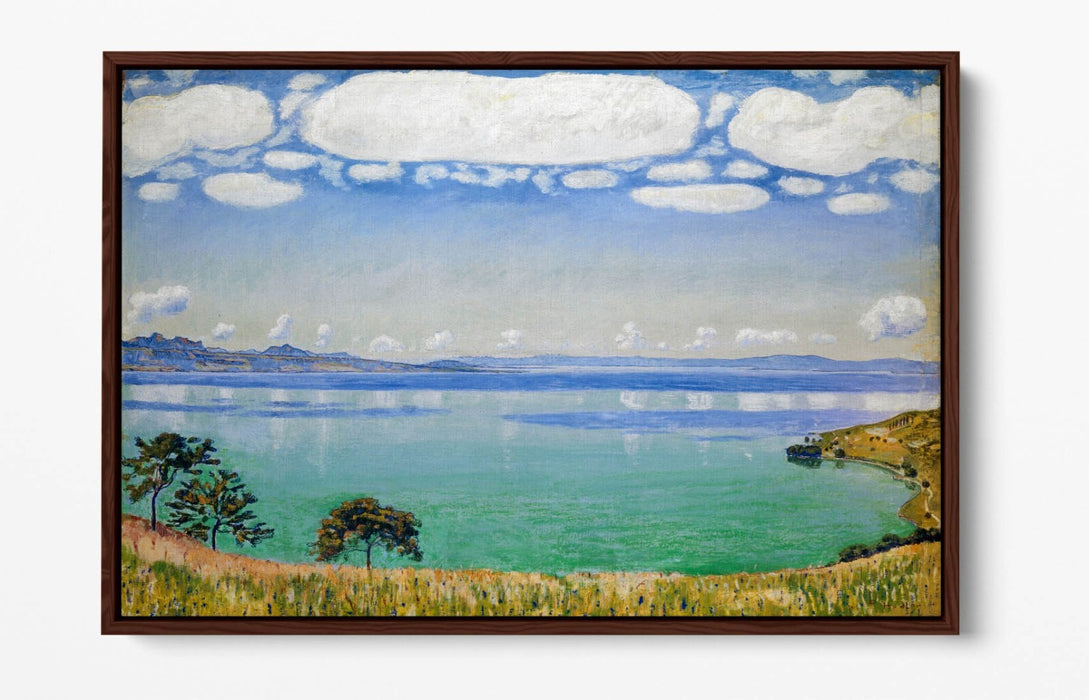 Canvas Wall Art - Lake Geneva Art Float Effect Canvas Print With Premium Frame