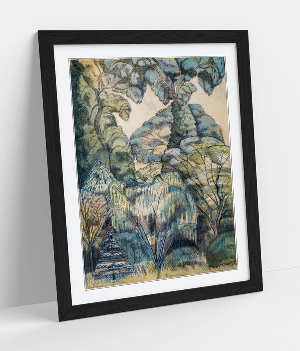Framed Wall Art - Paul Nash Trees Bird Garden Print | Handmade UK Art Poster