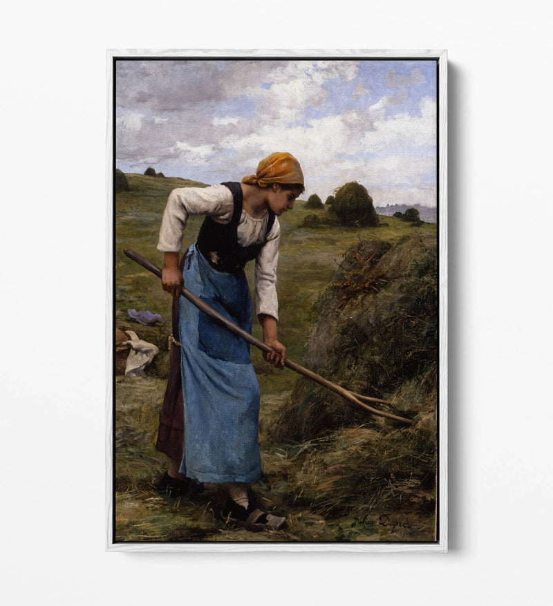 Float Effect Canvas Art - Julien Dupre Haymaking, Premium Handmade Wall Print