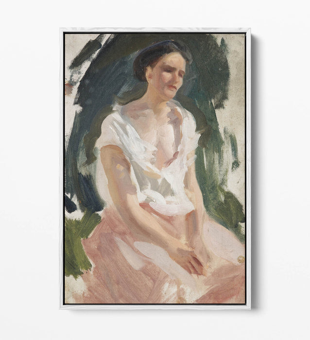 Float Effect Canvas Art – Woman Figure Canvas Print | Premium Varnish Finish