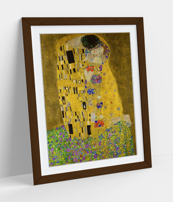 Gustav Klimt The Kiss Framed Wall Art - Handmade UK Art Poster Print