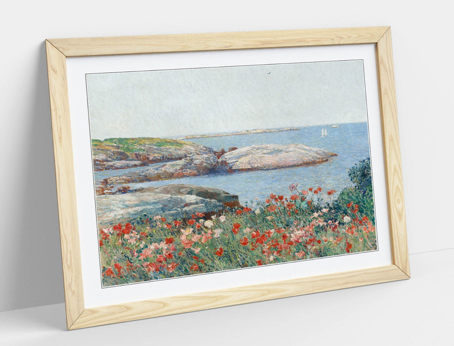 Framed Wall Art Poppies Isle Of Shoals Print – Handmade Matte Paper Poster