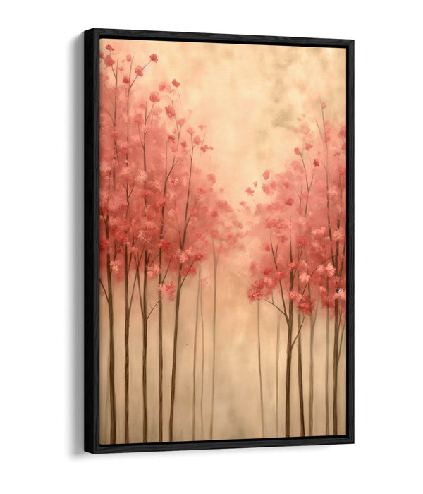 Cherry Blossom Canvas - Pink Floral Wall Decor | Handmade Float Effect Art Print